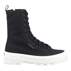 Superga Dames 2641 Alpina Hoge Enkellaarsjes (Zwart)