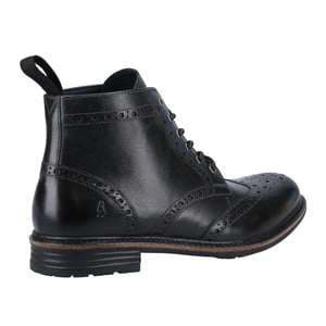 Hush Puppies Heren Joshua Leren Enkelboots (Zwart)
