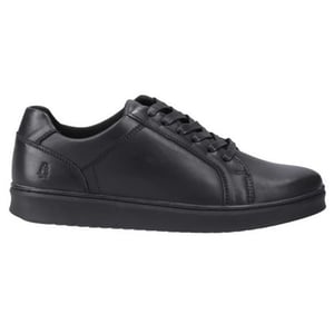 Hush Puppies Heren Madden Leren Sneakers (Zwart)