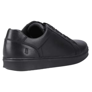 Hush Puppies Heren Madden Leren Sneakers (Zwart)