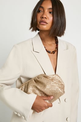 Textured Clutch Bag