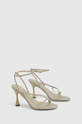 Chain Detail Flared Heels