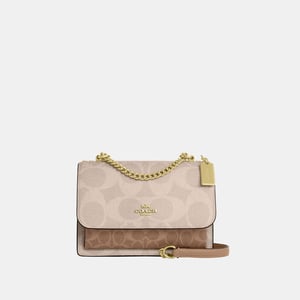 Klare Crossbody in Blocked Maxi Signature Canvas