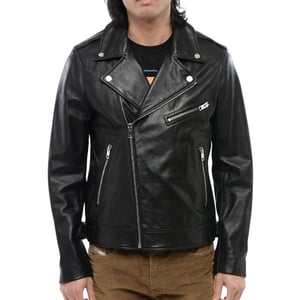 Diesel L-garrett-r Zwart Leren Jack