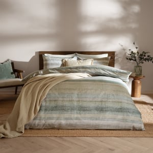 Yard Swift Brushed Cotton Duvet Cover Set, Eucalyptus