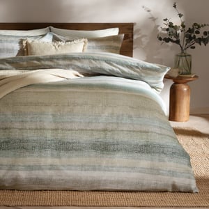 Yard Swift Brushed Cotton Duvet Cover Set, Eucalyptus