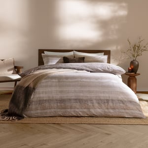 Yard Swift Brushed Cotton Duvet Cover Set, Natural