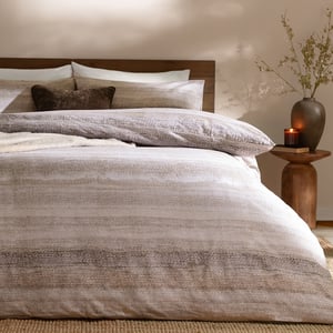 Yard Swift Brushed Cotton Duvet Cover Set, Natural