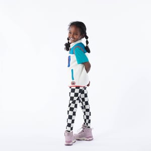 Racka Kids Shaun the Sheep Legging Black Woolly Checkerboard