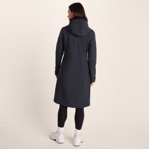 Enya Womens Softshell Long Jacket Dark Indigo