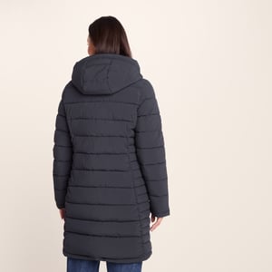 Kirkham Womens Padded Long Jacket Dark Indigo