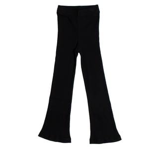 739986 Geribde flare legging voor meisjes