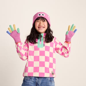 Adal Kids Shaun the Sheep Knit Gloves Piglet Pink