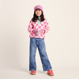 Adal Kids Shaun the Sheep Knit Gloves Piglet Pink