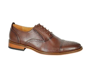 Goor Capped Oxford Mens Brogue Shoes