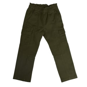 Girls' Cargo Pants with Elastic Waist 741056