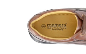 Roamers Leather Extra Wide Fit Touch Fastening Mens Shoes
