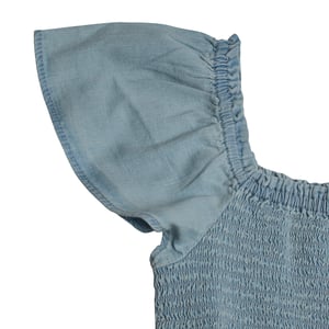 Spijkerblouse met korte mouwen 601107 voor meisjes