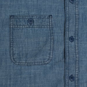 Denim overhemd met korte mouwen 671081 voor jongens