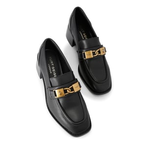 Kurt Geiger London Leather Kingsley Heel Loafer Loafers