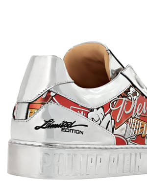 Mirror Leather Low Top Sneakers Golden Eagle