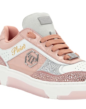 Low Top Sneakers Mix Strass Cocco