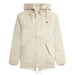 Fred Perry Light Oyster Short Padded Parka Jacket
