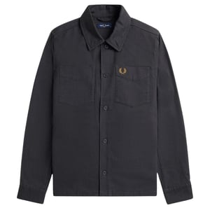 Fred Perry Fiskbensmönstrad Ankare Grå Överskjortjacka