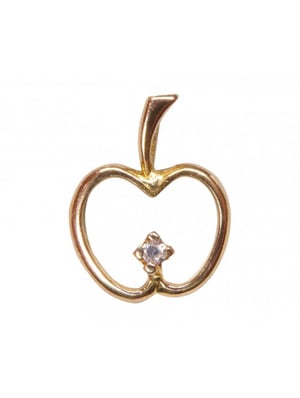 Christian Gouden appel hanger met diamant