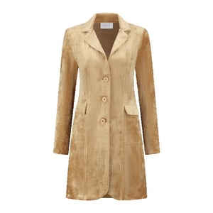 Helena Hart 7423 velours lang uni camel