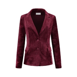 Helena Hart 7425uni blazer velour midi uni wine
