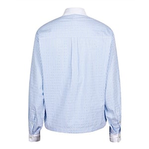 Esqualo Blouse sp25-10032 blue/white