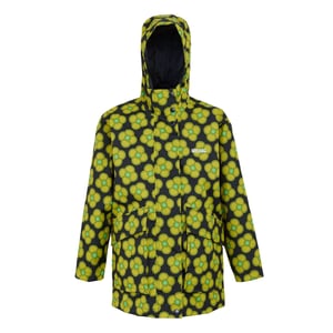 Regatta Waterdichte kinder-/kidsjas Orla Kiely Swing Spinning Flower (Marine)
