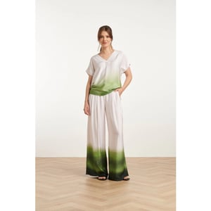 Smashed Lemon 25019 wide leg broekhelder mauve donker |