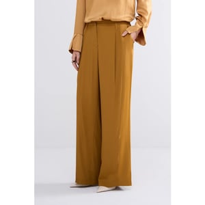 Summum 4s2710-12124 trousers wide leg crepe viscose blend