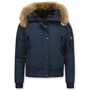 Gentile Bellini Korte winterjas met bontkraag