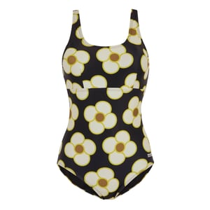Regatta Dames/Dames Orla Kiely Spinning Flower Eendelig Zwempak (Zwart)