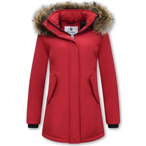 Matogla Winterjas met echte bontkraag slim fit