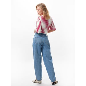 Catwalk Junkie Barrel fit jeans met topstitch