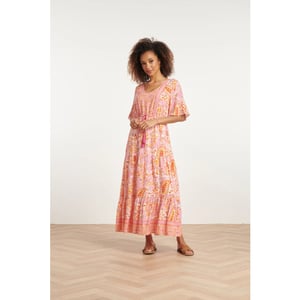 Smashed Lemon 24014 maxi zomerjurk met paisley print |