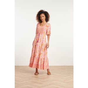 Smashed Lemon 24014 maxi zomerjurk met paisley print |