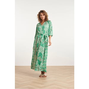 Smashed Lemon 24040 satijnachtige maxi jurk |