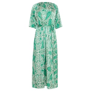 Smashed Lemon 24040 satijnachtige maxi jurk |