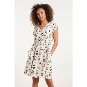 Smashed Lemon 24065 cheetah print jurk |