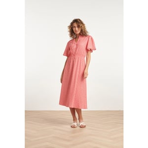 Smashed Lemon 24177 midi jurk met knoopsluitingsmok |