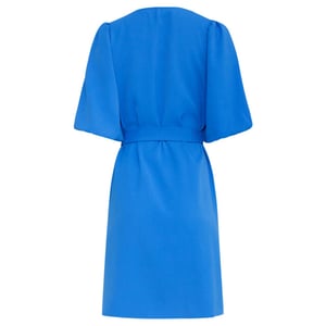 Smashed Lemon 25152 balloon sleeve kort jurkkobalt |