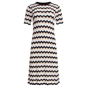 Smashed Lemon 25267 zigzag gebreide jurk, |