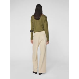 Vila Vivarone hw wide pant noos zand