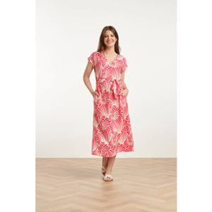 Smashed Lemon 25072 midi jurk met grafische print |