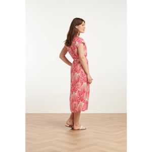 Smashed Lemon 25072 midi jurk met grafische print |
